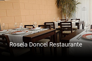 Rosela Doncel Restaurante reserva de mesa