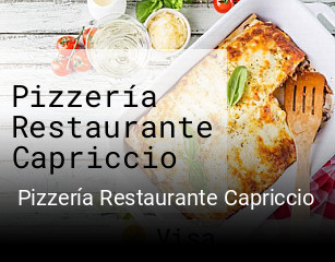 Reserve ahora una mesa en Pizzería Restaurante Capriccio