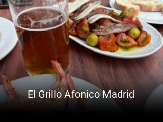 El Grillo Afonico Madrid reservar mesa