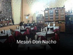 Meson Don Nacho reserva de mesa