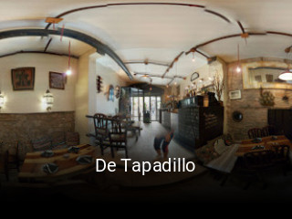 Reserve ahora una mesa en De Tapadillo