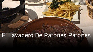 Reserve ahora una mesa en El Lavadero De Patones Patones