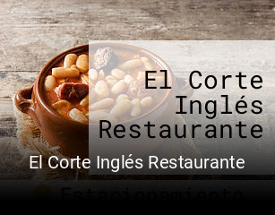 El Corte Inglés Restaurante reservar en línea
