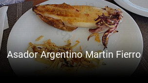 Asador Argentino Martin Fierro reserva de mesa