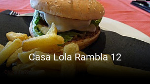 Casa Lola Rambla 12 reserva de mesa