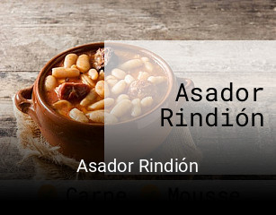 Reserve ahora una mesa en Asador Rindión