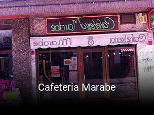 Cafeteria Marabe reservar mesa