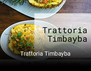 Trattoria Timbayba reserva de mesa