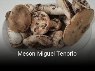 Meson Miguel Tenorio reservar mesa