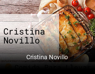 Cristina Novillo reservar mesa