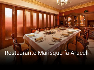 Reserve ahora una mesa en Restaurante Marisquería Araceli