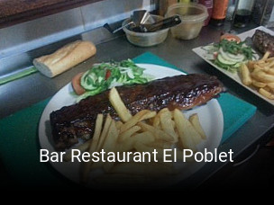 Bar Restaurant El Poblet reserva de mesa