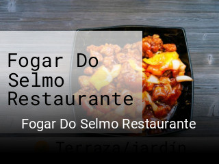 Reserve ahora una mesa en Fogar Do Selmo Restaurante
