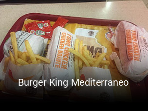 Reserve ahora una mesa en Burger King Mediterraneo
