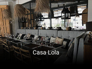 Casa Lola reserva de mesa