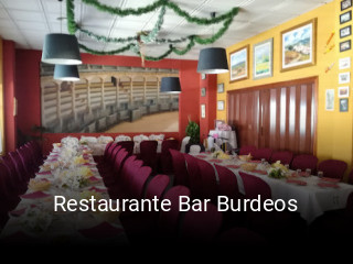 Restaurante Bar Burdeos reserva de mesa