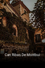 Can Ribas De Montbui reserva de mesa