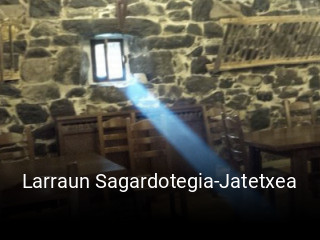 Larraun Sagardotegia-Jatetxea reserva de mesa