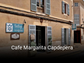 Cafe Margarita Capdepera reserva de mesa