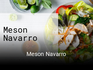 Reserve ahora una mesa en Meson Navarro