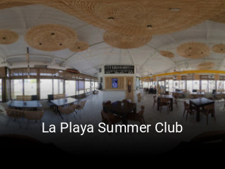 La Playa Summer Club reserva de mesa