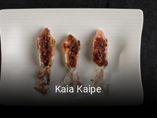Kaia Kaipe reserva de mesa