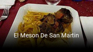 Reserve ahora una mesa en El Meson De San Martin