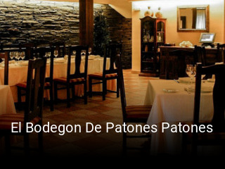 Reserve ahora una mesa en El Bodegon De Patones Patones