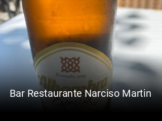 Bar Restaurante Narciso Martin reservar mesa