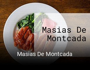 Reserve ahora una mesa en Masias De Montcada