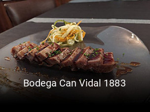 Bodega Can Vidal 1883 reserva de mesa