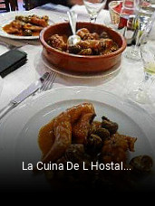 Reserve ahora una mesa en La Cuina De L Hostal Dolcet
