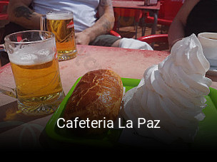 Cafeteria La Paz reserva de mesa