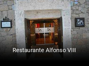 Restaurante Alfonso VIII reserva de mesa