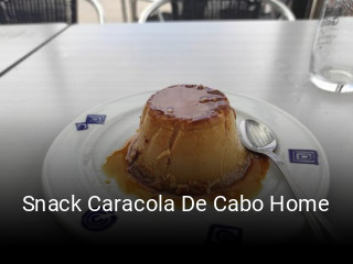Reserve ahora una mesa en Snack Caracola De Cabo Home