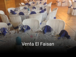 Reserve ahora una mesa en Venta El Faisan