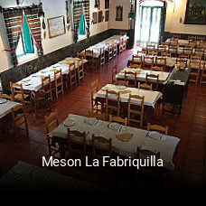Meson La Fabriquilla reserva de mesa