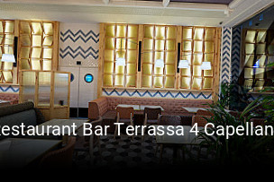 Reserve ahora una mesa en Restaurant Bar Terrassa 4 Capellans