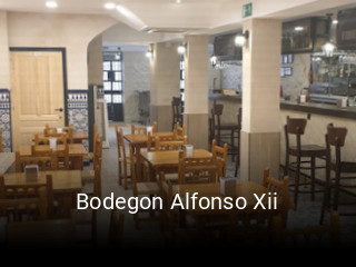 Bodegon Alfonso Xii reserva de mesa