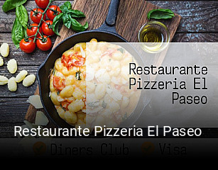 Restaurante Pizzeria El Paseo reservar en línea