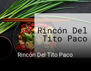 Rincón Del Tito Paco reserva de mesa