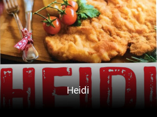 Reserve ahora una mesa en Heidi