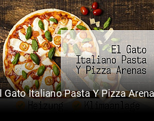 El Gato Italiano Pasta Y Pizza Arenas reservar mesa
