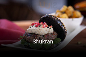 Shukran reserva de mesa