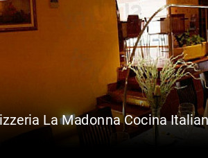 Pizzeria La Madonna Cocina Italiana reserva de mesa