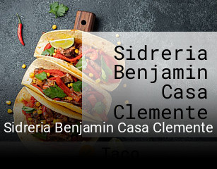 Sidreria Benjamin Casa Clemente reservar mesa