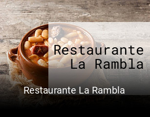Restaurante La Rambla reserva de mesa