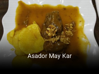 Reserve ahora una mesa en Asador May Kar