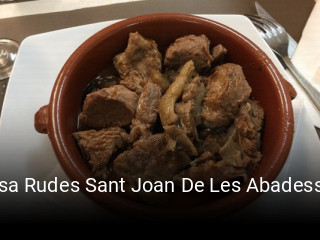 Reserve ahora una mesa en Casa Rudes Sant Joan De Les Abadesses