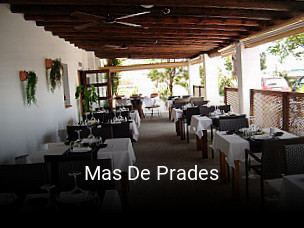 Reserve ahora una mesa en Mas De Prades